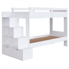 Beliche Infantil 2 Gavetas Com Escada Playground Branco - Pan