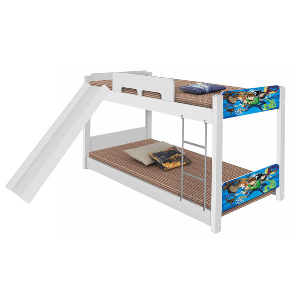 Beliche Infantil Ben 10 Com Colchão E Escorregador Solteiro 5