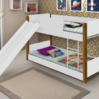 Beliche Infantil Branco e Mel com Escorregador