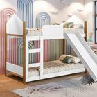 Beliche Infantil Casinha Alice Branco Com Escorregador