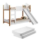 Beliche Infantil Casinha Alice Branco Com Escorregador E Colc