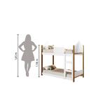 Beliche Infantil Casinha Branca Magia Gabrielli Móveis