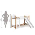 Beliche Infantil Casinha Com Escorregador Branco/ Castanho Ma