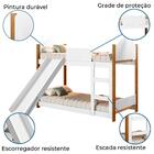 Beliche Infantil Casinha Com Escorregador Branco/ Castanho Ma