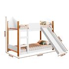 Beliche Infantil Casinha Com Escorregador Branco Magia Gabrie