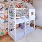 Beliche Infantil Casinha Janelinha  Branco Acetinado