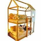 Beliche Infantil Casinha Janelinha  Natural Mel/branco