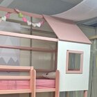 Beliche Infantil Casinha Janelinha Rosa/branco