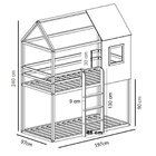 Beliche Infantil Casinha Janelinha Rosa/branco