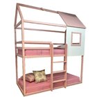 Beliche Infantil Casinha Janelinha Rosa/branco