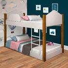 Beliche Infantil Casinha Montessoriana Luiza Divaloto Branco