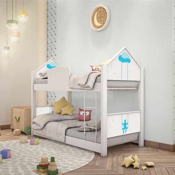 Beliche Infantil Casinha Prime Balanço Menino Colchões