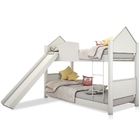 Beliche Infantil Casinha Prime Branco Neve Escorrega Colchão