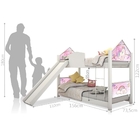 Beliche Infantil Casinha Prime Unicórnio Com Escorregador