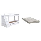 Beliche Infantil Com Escada 5 Nichos 2 Gavetões 2 Colchões Br