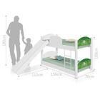 Beliche Infantil Com Escorregador Copa Futebol Gramado