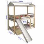 Beliche Infantil Com Escorregador Solteiro Manuela Br/nat - B