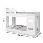 Beliche Infantil Com Grade Solteiro 100% Mdf Branco Framar