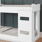 Beliche Infantil Com Grade Solteiro 100% Mdf Branco Framar