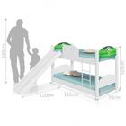 Beliche Infantil Copa Futebol com Escorregador e Colchões