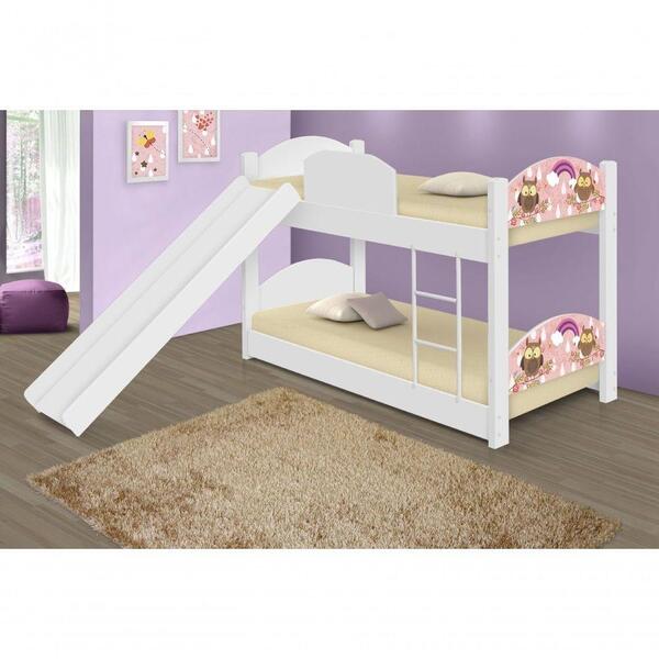 Beliche Infantil Corujinhas E Borboleta+ Colchões