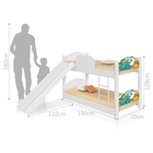 Beliche Infantil Dinossauros no Lago com Escorregador