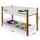 Beliche Infantil Divaloto Valentina Branco/mel Com Colchão Pr