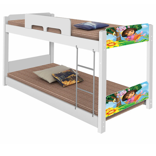 Beliche Infantil Dora Aventureira Solteiro Baixa Com Colchão