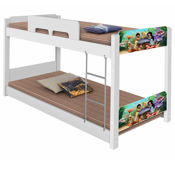 Beliche Infantil Fadas Tinker Bell Solteiro Baixa Com Colchão