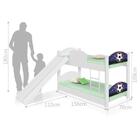 Beliche Infantil Futebol Estádio Com Escorregador E Colchões