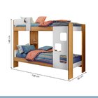 Beliche Infantil/juvenil 100% Mdf Com Prateleira July Branco/