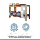 Beliche Infantil/juvenil 100% Mdf Com Prateleira July Branco/