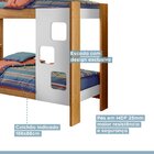 Beliche Infantil/juvenil 100% Mdf Com Prateleira July Branco/