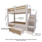 Beliche Infantil/juvenil 2 Gavetões E Escada Com 4 Nichos Sta