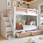 Beliche Infantil/juvenil 2 Gavetões E Escada Com 4 Nichos Sta