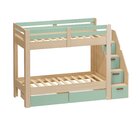 Beliche Infantil/juvenil 2 Gavetões Escada Com 4 Gavetas Star