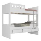 Beliche Infantil/juvenil Com 3 Gavetas 100% Mdf Branco