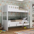 Beliche Infantil/juvenil Com 3 Gavetas 100% Mdf Branco