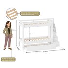 Beliche Infantil/juvenil Com Cama Auxiliar E Escada Multifunc