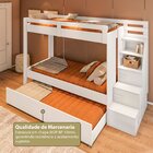 Beliche Infantil/juvenil Com Cama Auxiliar E Escada Multifunc