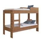 Beliche Infantil/juvenil Solteiro Com Estante Duda Nogal