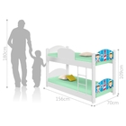 Beliche Infantil Marinheiros com 2 Colchões