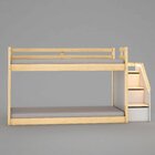 Beliche Infantil Montessoriana Com Grade, Escada E Lateral Le