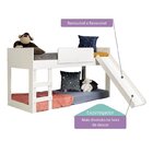 Beliche Infantil Montessoriano Com Escorregador E Tenda Fun C