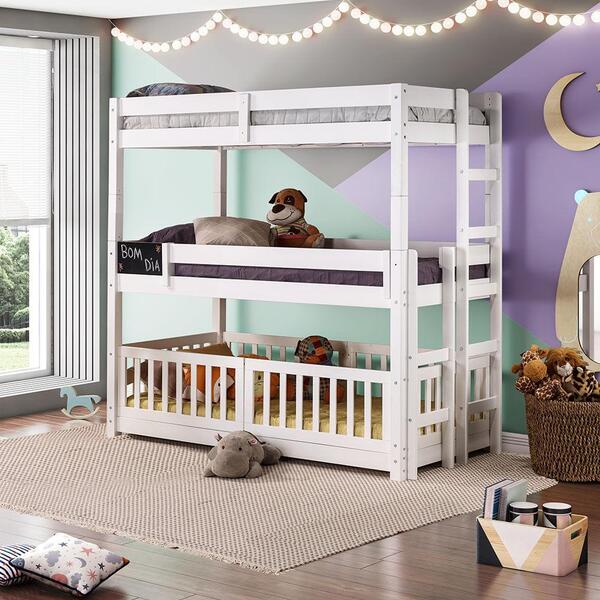 Beliche Infantil Montessoriano Triplex Rn Com Lousa Branco -