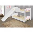 Beliche Infantil Rosas Com Escorregador E Colchões