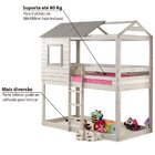 Beliche Infantil Rústico Em Madeira Maciça Club House Casatem