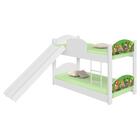 Beliche Infantil Safari Com Escorregador E Colchões