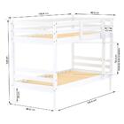 Beliche Infantil Slim Madeira Maciça Branco Housin