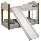 Beliche Infantil Soft Branco E Mel Com Escorregador